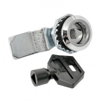 EKF PROxima замок метал. треугольник (для шкафов/щитов) + ключ (пластик) 22-25/46 IP54