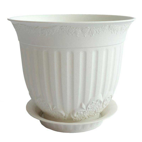 Кашпо "Европа" 1 л. белый х20