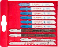 Набор ЗУБР "ЭКСПЕРТ" Полотна для эл/лобзика, по дер. и мет., EU-хвост., пласт.бокс, 10шт