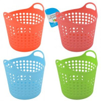 Корзинка д/мелочей, d=11см, h=11см (кратность 12шт!!!), пластик YM75-86 Мультидом