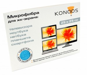 Konoos KT-1 Салфетка из микрофибры для ЖК-телевизоров 20 х30 см