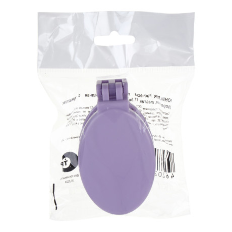 ЮНИLOOK Расческа продувная тм ЮНИLOOK, складная с зеркалом, дорожная, пластик, 17,5х5,5см, 4 цвета