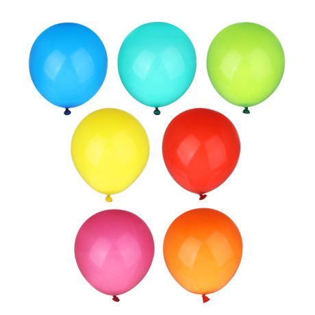 FNtastic Набор флуоресцентных воздушных шаров 10 шт, 9", 7 цветов