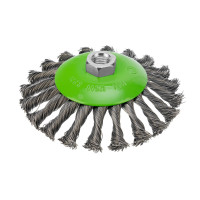 Щетка для УШМ, 125 мм, М14, &quot;тарелка&quot;, крученая металлическая проволока Сибртех