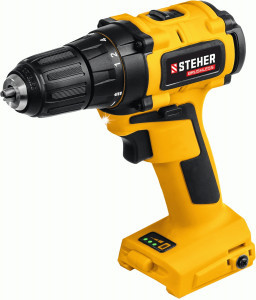 STEHER дрель-шуруповерт бесщеточная V1, 20В, 45Нм, без АКБ, CDB-200