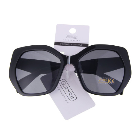 GALANTE Очки солнцезащитные, пластик, 137x51мм, черные