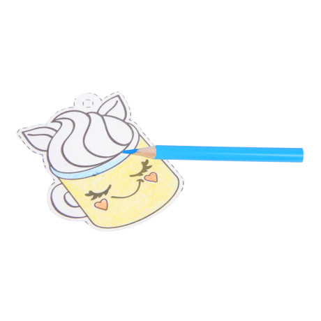 ХОББИХИТ Набор для творчества "Шринк пластик", PS, текстиль, цветные карандаши, 15,5х25см, 4 дизайна