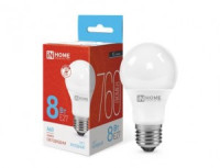 ASD/InHome лампа св/д VC ЛОН A60 E27  8W(760lm) 6500К 6K 110х60 (без пульсации) 4042