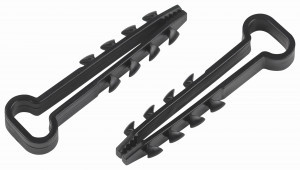 ЭРА дюбель-хомут (5х8мм) для плоского кабеля чёрный (уп.10шт, цена за уп) NO-224-564 66298