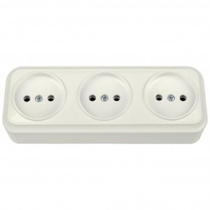Bylectrica Вариант роз. 16А 3 мест. ОУ (корп. ABS) бежевый РА16-0161