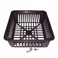 Корзинка для луковичных квадратная черная 245*205х195*166х69мм КП х65