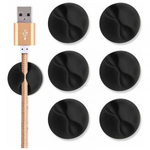 Держатель для 1 провода на клейкой основе, 6шт/уп, цена за уп, черный, 103760 Park