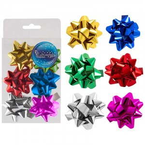 Бант "Рождественский" (6шт) Волшебная страна