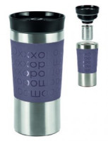 Термокружка Basel-360 колба нерж сталь, 0,36л, хром/сиреневый 84061 Master House