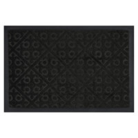 Коврик придверный, влаговпитывающий, SINDBAD TT32 40х60смх6мм, черный (узоры)