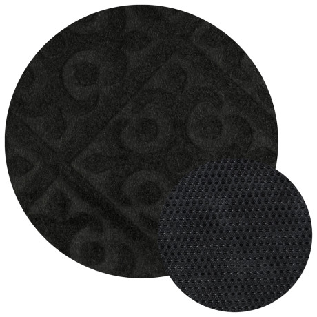 Коврик придверный, влаговпитывающий, SINDBAD TT32 40х60смх6мм, черный (узоры)