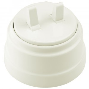 Bylectrica РЕТРО выкл. тумблерный 2 кл. ОУ (корп. ABS-пластик) (10А), БЕЖ. А510-2204 бежевый