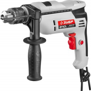 Дрель ЗУБР "МАСТЕР" ударная, патрон 13мм, реверс, сталь 10 мм / бетон 13 мм / дерево 20 мм, 810Вт