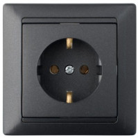 Bylectrica СТИЛЬ Роз. 1-местн. СУ земля черный графит, (РС16-306 черный графит)