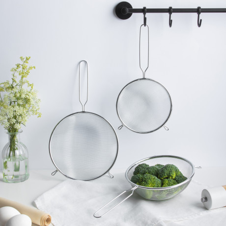 Сито с ободом и ручкой 16см FY-016