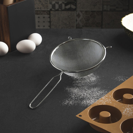 Сито с ободом и ручкой 16см FY-016