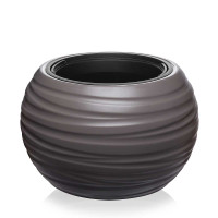 Кашпо Луна D395 6/26л серо-коричневый 634 х4