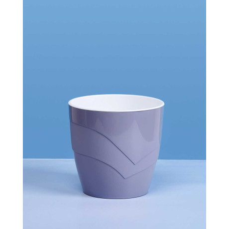 Кашпо "Грация" 4,5л Серый шёлк Пласт Авеню х12