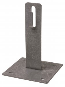 TDM Держатель для плос.кровли для прута 6-10мм,ст.крюк,осн.100х100мм,в.150мм,гор.цинк. SQ2402-3194