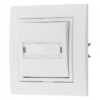 Bylectrica УЮТ выкл. 1 кл. СУ с самовозвратом и биркой, белый, (С110-741)