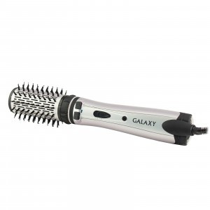 Фен-расческа Galaxy LINE GL-4404, 1,2кВт, 2 скор, 2 насадки, холодн.воздух, керам.покр.насадок