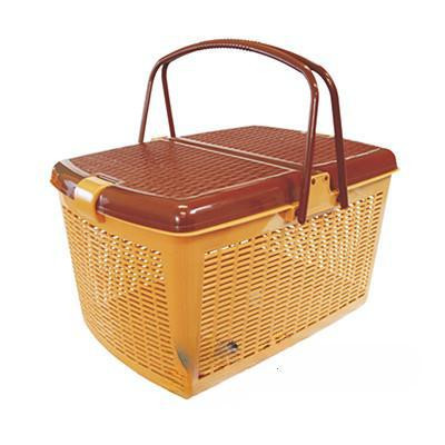 Корзина для пикника 450х300х240 св.корич  БШ1539 (6)