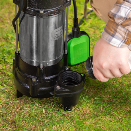 Фекальный насос СФН750, 750 Вт, напор 16 м, 22000 л/ч Сибртех