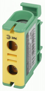 ЭРА клемма силовая вводная КСВ (KE61.3) 6-50мм2, 145А, желтая/зеленая "PE" NO-224-127 65565