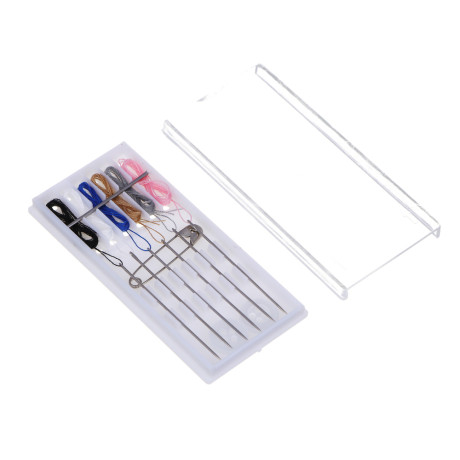 Набор швейный дорожный 15 пр., 7,5х3,5см, металл, пластик