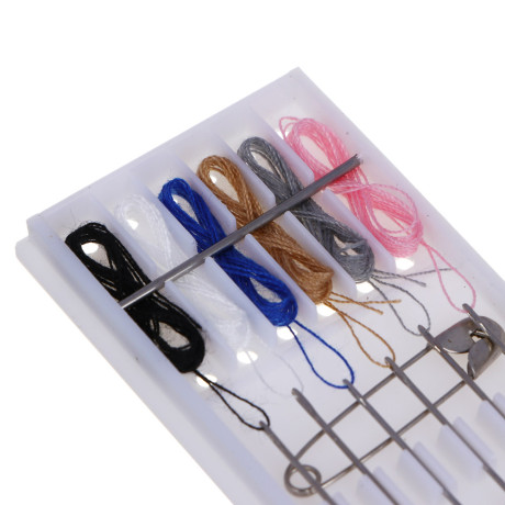 Набор швейный дорожный 15 пр., 7,5х3,5см, металл, пластик