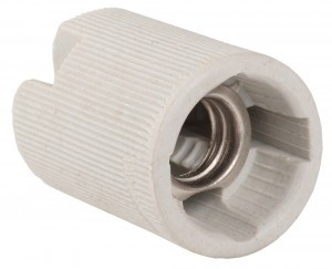 IEK Патрон E14 подвесной керамический (400 шт), стикер на изделии, Пкр14-04-К43