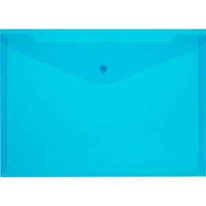 Папка-конверт на кнопке 150 Элементари, син.10шт/уп 1026496