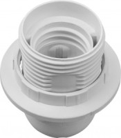 Navigator Патрон E27 пластик. люстровый с кольцом, белый NLH-PL-R1-E27 (50!) 71603