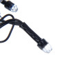 СНОУ БУМ Гирлянда эл. вьюн 20м, 200LED, "Алмазная" насадка, белый, 8 режимов, ПВХ черный, 220В