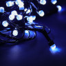СНОУ БУМ Гирлянда эл. вьюн 20м, 200LED, "Алмазная" насадка, белый, 8 режимов, ПВХ черный, 220В