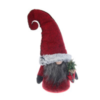 СНОУ БУМ Фигура декоративная &quot;Гномик&quot; 29 см, полиэстер, красный