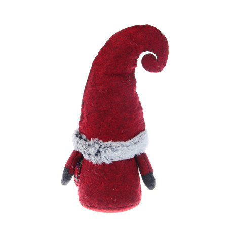 СНОУ БУМ Фигура декоративная "Гномик" 29 см, полиэстер, красный