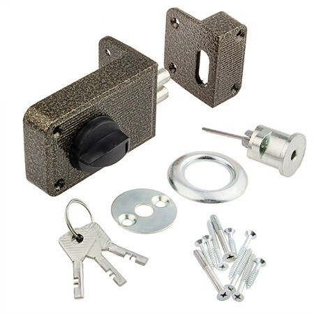 Замок накл ЗН-2-6 Зенит (Бронза) Автомат, 2 ригеля, 5 финск.ключей   \16