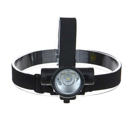 ЕРМАК Фонарь налобный, 1 LED, 3 Вт, 8х6х6,2 см, 2 режима, 1200мАч, USB кабель, пластик