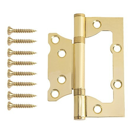 Петля VANGER 100х75-P2-G БЕЗ врезки 2подшипника (золото)  \1 (100)