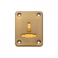 Накладка под сувальду DP-S-01-AB со Шторкой (Бронза) прямоугол. Apecs  (1штука!)  \20