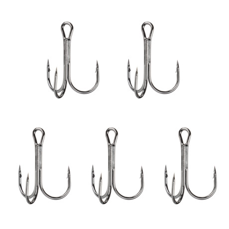 AZOR FISHING Набор тройников 5шт, №2, 4, 6, высокоуглеродистая сталь