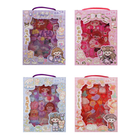 Набор для творчества "Брелок с наклейками", 11,9х9,2х3,6см, акрил, PET, 5 дизайнов