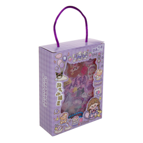 Набор для творчества "Брелок с наклейками", 11,9х9,2х3,6см, акрил, PET, 5 дизайнов