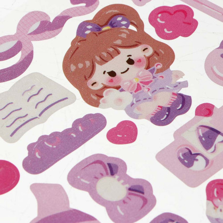 Набор для творчества "Брелок с наклейками", 11,9х9,2х3,6см, акрил, PET, 5 дизайнов